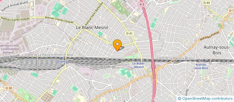 localisation de l'entreprise AVENIR IMMO  LE BLANC-MESNIL