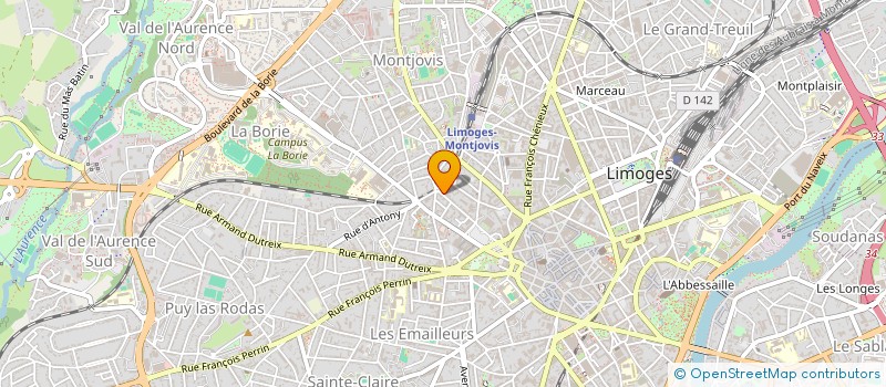 localisation de l'entreprise AVENIR IMMO 87 à LIMOGES