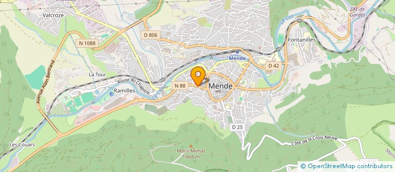 localisation de l'entreprise AVENIR IMMO OCCITAN  MENDE