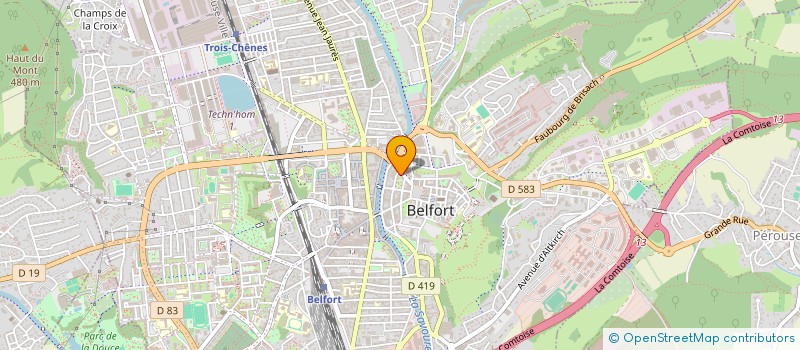 localisation de l'entreprise AVENIR IMMOBILIER à BELFORT