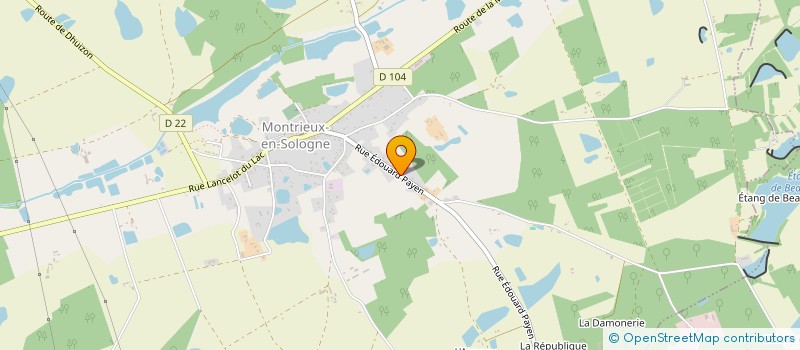 localisation de l'entreprise AVENIR IMMOBILIER 41  MONTRIEUX-EN-SOLOGNE