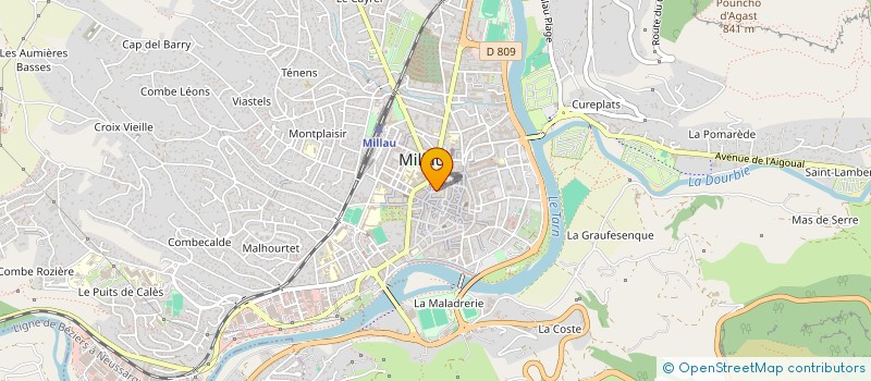 localisation de l'entreprise AVENIR IMMOBILIER  MILLAU