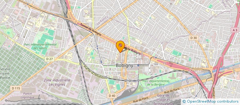 localisation de l'entreprise AVENIR IMMOBILIER  BOBIGNY