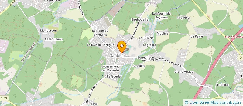 localisation de l'entreprise AVENIR IMMOBILIER  SAUBION