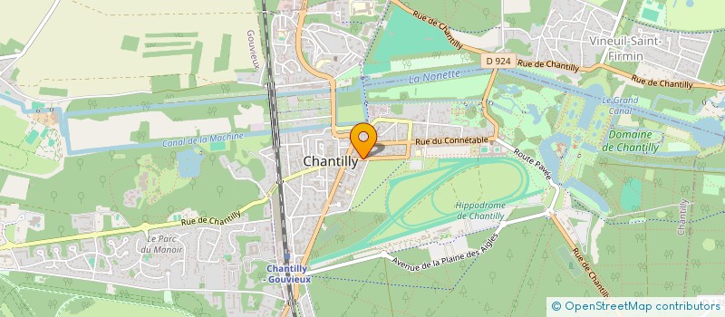 localisation de l'entreprise AVENIR IMMOBILIER  CHANTILLY