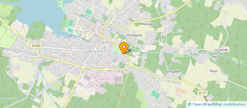 localisation de l'entreprise AVENIR IMMOBILIER SERVICES  SOUSTONS