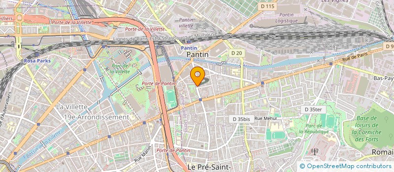 localisation de l'entreprise AVENIR INFORMATIQUE ET GESTION à PANTIN