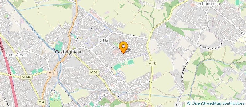 localisation de l'entreprise AVENIR INVEST  CASTELGINEST