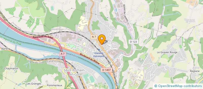 localisation de l'entreprise AVENIR INVESTISSEMENT à VIENNE