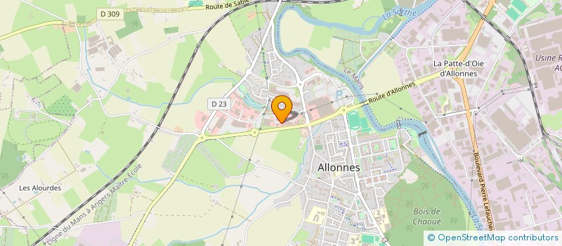 localisation de l'entreprise AVENIR ISOLATION à ALLONNES