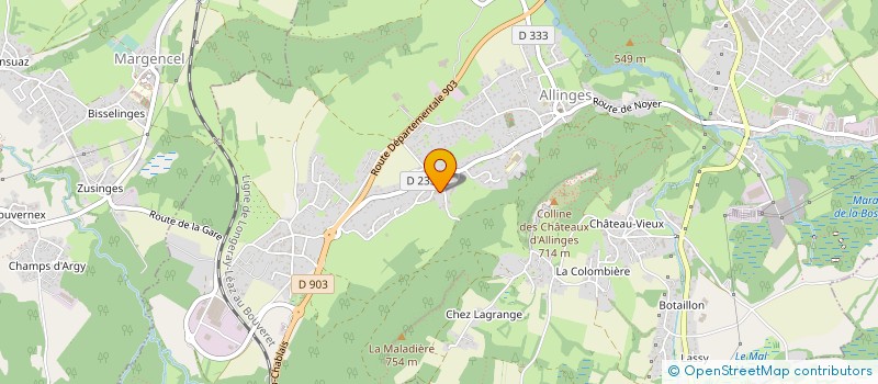 localisation de l'entreprise AVENIR ISOLATION LEMAN à ALLINGES