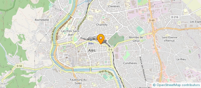 localisation de l'entreprise AVENIR JEUNESSE à ALES