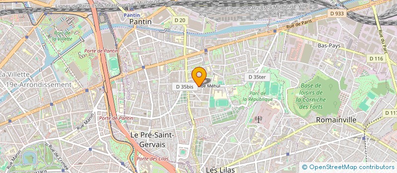 localisation de l'entreprise AVENIR KREOL à PANTIN