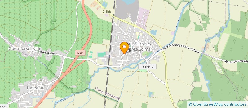 localisation de l'entreprise AVENIR - L'AS DE TREFLE  HERRLISHEIM-PRES-COLMAR