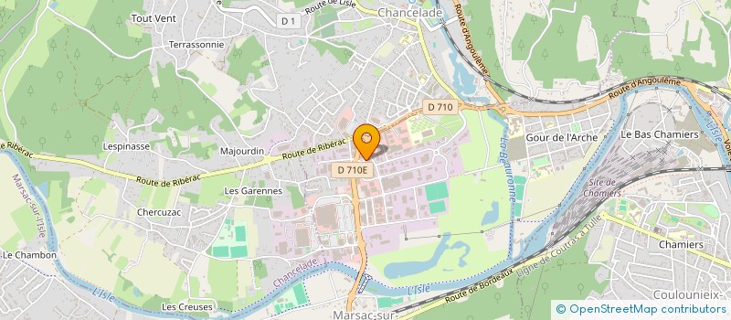 localisation de l'entreprise AVENIR LITERIE  MARSAC-SUR-L'ISLE