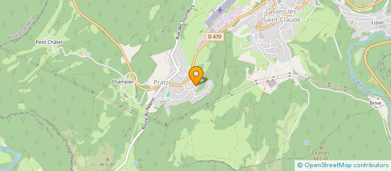 localisation de l'entreprise AVENIR LOCATION SERVICE ET TRANSPORT  LAVANS-LES-SAINT-CLAUDE