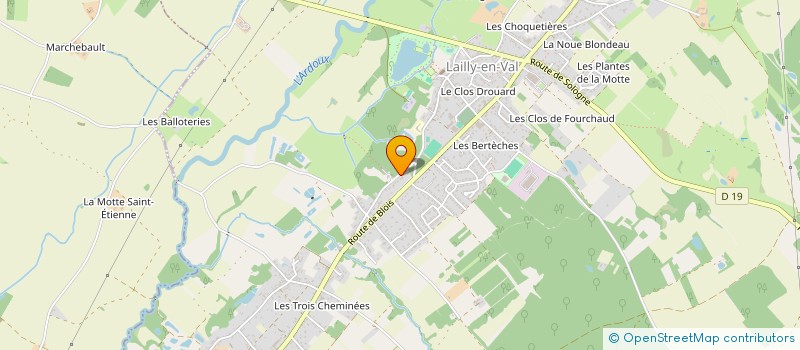 localisation de l'entreprise AVENIR LOISIR ET CULTURE à LAILLY-EN-VAL