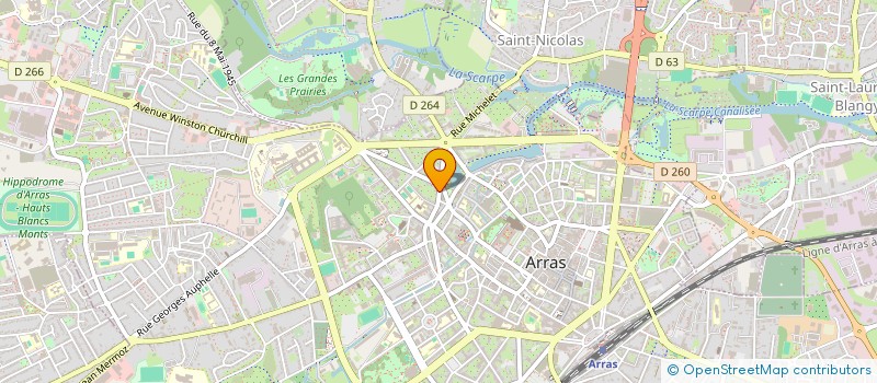 localisation de l'entreprise AVENIR-LP à ARRAS