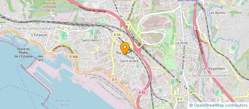 localisation de l'entreprise AVENIR MACONNERIE CONSTRUCTION  MARSEILLE