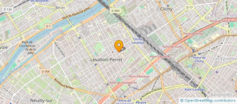 localisation de l'entreprise AVENIR MEDIA à LEVALLOIS-PERRET