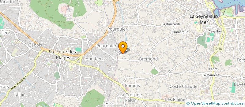 localisation de l'entreprise AVENIR MENUISERIE à LA SEYNE-SUR-MER