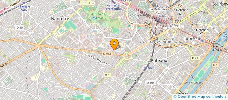 localisation de l'entreprise AVENIR MENUISERIES à NANTERRE