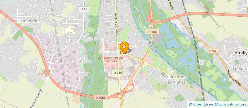localisation de l'entreprise AVENIR MOBILITE AMILLY à AMILLY