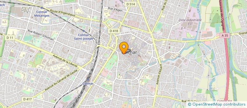 localisation de l'entreprise AVENIR MOBILITES  COLMAR