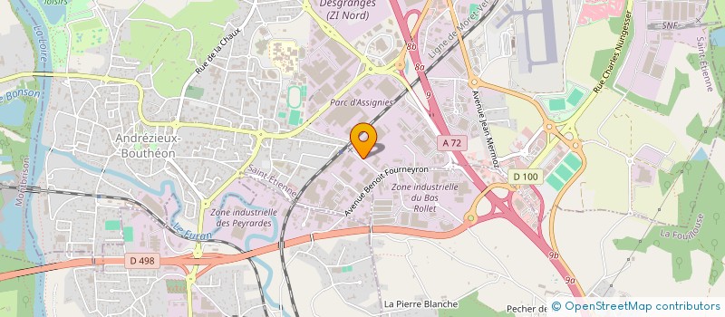 localisation de l'entreprise AVENIR MONETIQUE à ANDREZIEUX-BOUTHEON