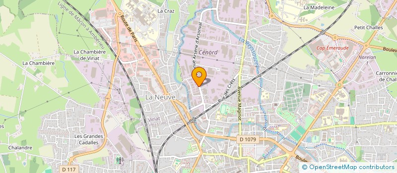 localisation de l'entreprise AVENIR MURS ET TOITURES 01 à BOURG-EN-BRESSE