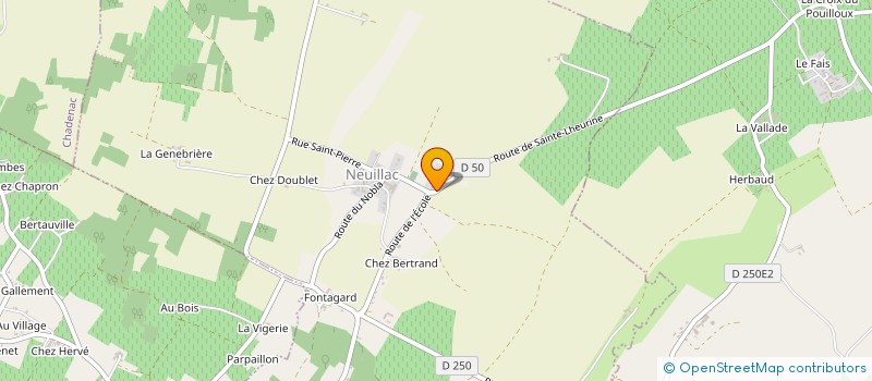 localisation de l'entreprise AVENIR NATURE  NEUILLAC