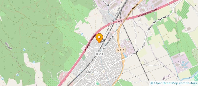 localisation de l'entreprise AVENIR OFFSET  MILHAUD