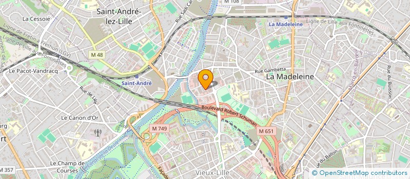localisation de l'entreprise AVENIR PARTENARIAT BELINITCHI LA MADELEINE à LA MADELEINE