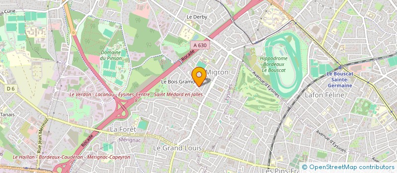 localisation de l'entreprise AVENIR PATRIMOINE à LE BOUSCAT