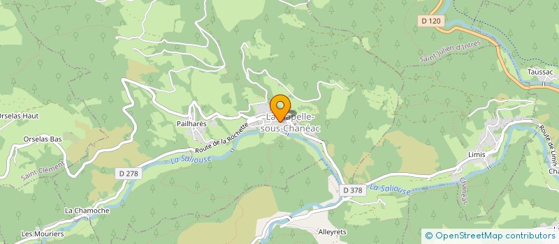 localisation de l'entreprise AVENIR PAYSAGES  LACHAPELLE-SOUS-CHANEAC