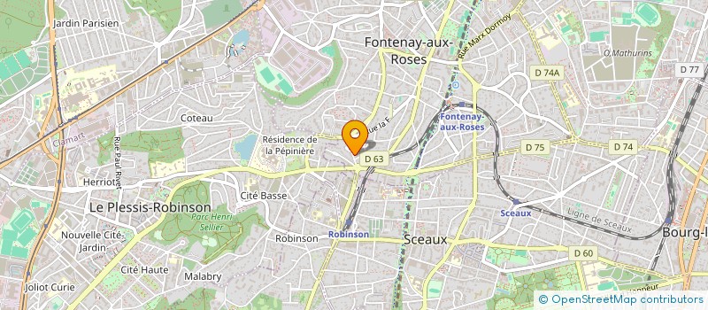 localisation de l'entreprise AVENIR PODOLOGIE à FONTENAY-AUX-ROSES
