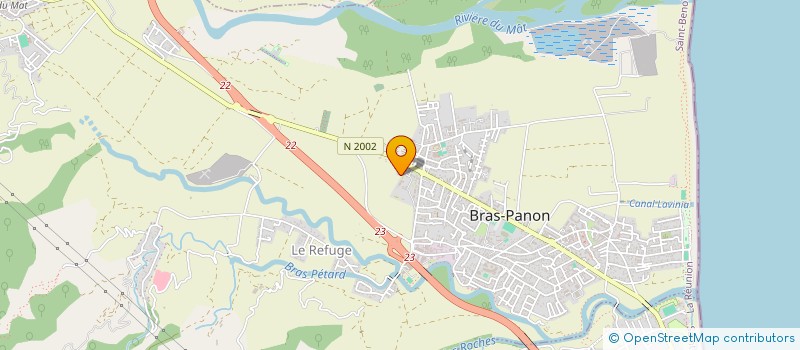 localisation de l'entreprise AVENIR PONGISTE PANONNAIS à BRAS-PANON