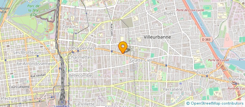 localisation de l'entreprise AVENIR PRESSING à VILLEURBANNE