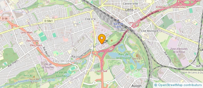localisation de l'entreprise AVENIR PRO 62 à LENS