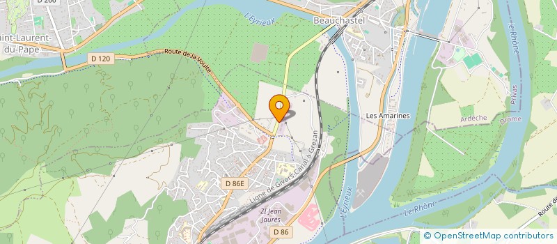 localisation de l'entreprise AVENIR PRODUCTEURS  LA VOULTE-SUR-RHONE