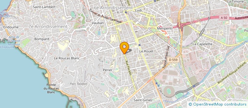 localisation de l'entreprise AVENIR PROM à MARSEILLE