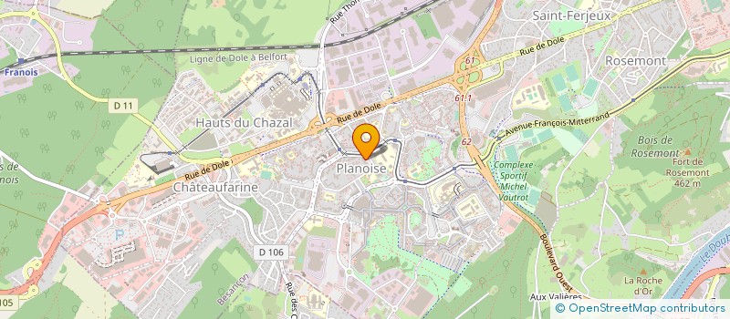 localisation de l'entreprise AVENIR PROPRETE  BESANCON