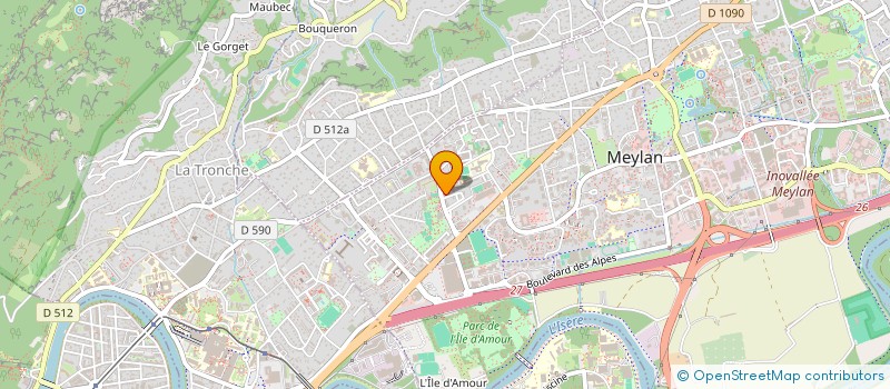 localisation de l'entreprise AVENIR PROTECTION SECURITE PRIVEE 38  MEYLAN