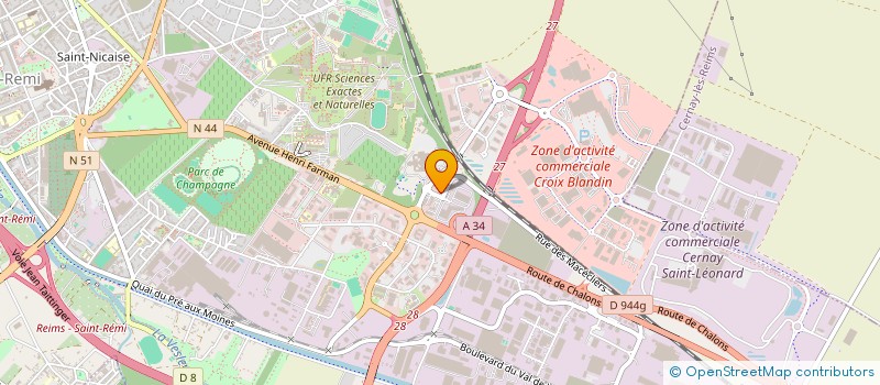 localisation de l'entreprise AVENIR PVC F.C.V  REIMS