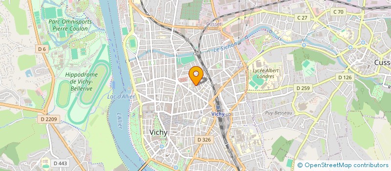 localisation de l'entreprise AVENIR RADIO / AVENIR FM à VICHY