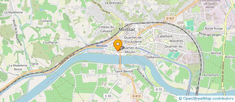 localisation de l'entreprise AVENIR RANC MENUISERIE à MOISSAC