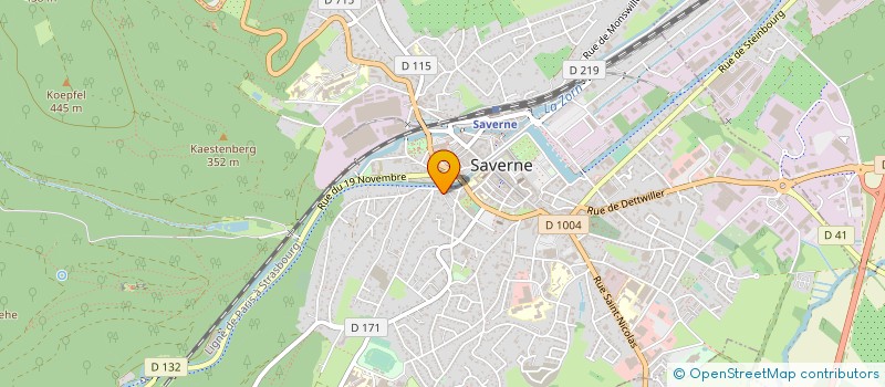 localisation de l'entreprise AVENIR RENOV  SAVERNE