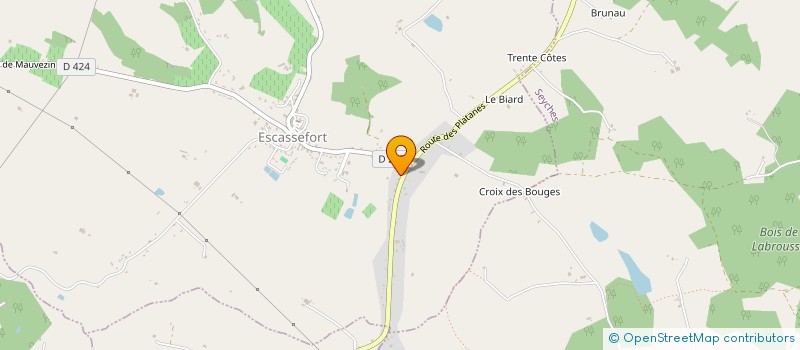 localisation de l'entreprise AVENIR SA  ESCASSEFORT