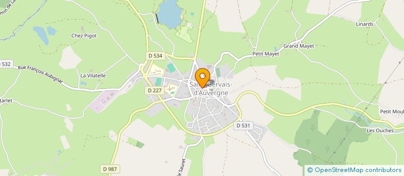 localisation de l'entreprise AVENIR-SANTE-COMBRAILLES à SAINT-GERVAIS-D'AUVERGNE