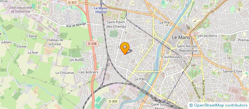 localisation de l'entreprise AVENIR SARTHE  LE MANS
